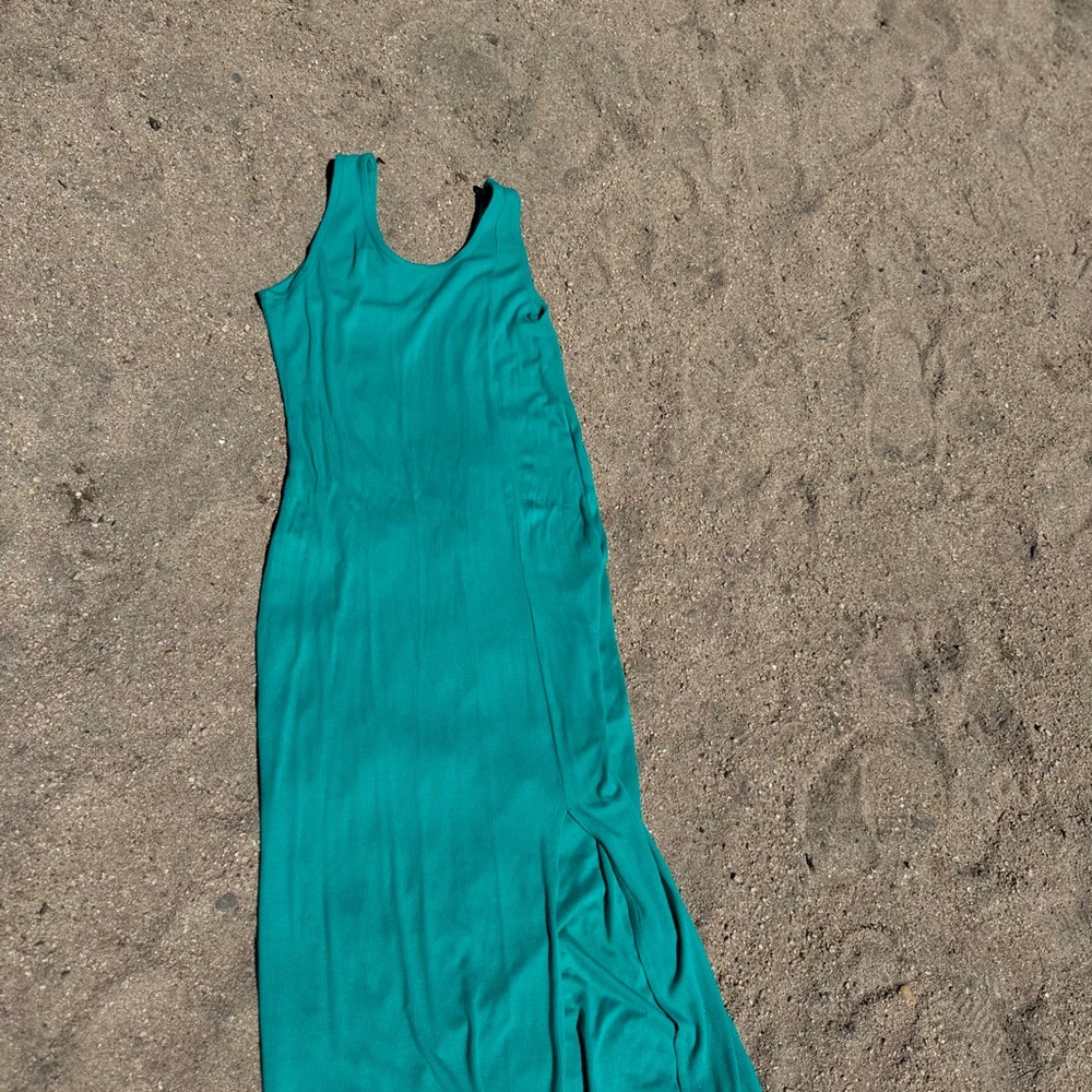 Elegant Teal Maxi Dress